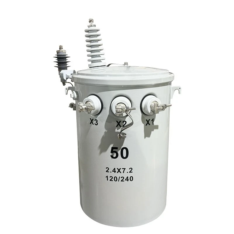 50 KVA električni transformator na stupu-2,4*7,2/0,12*0,24 KV|Kanada 2025